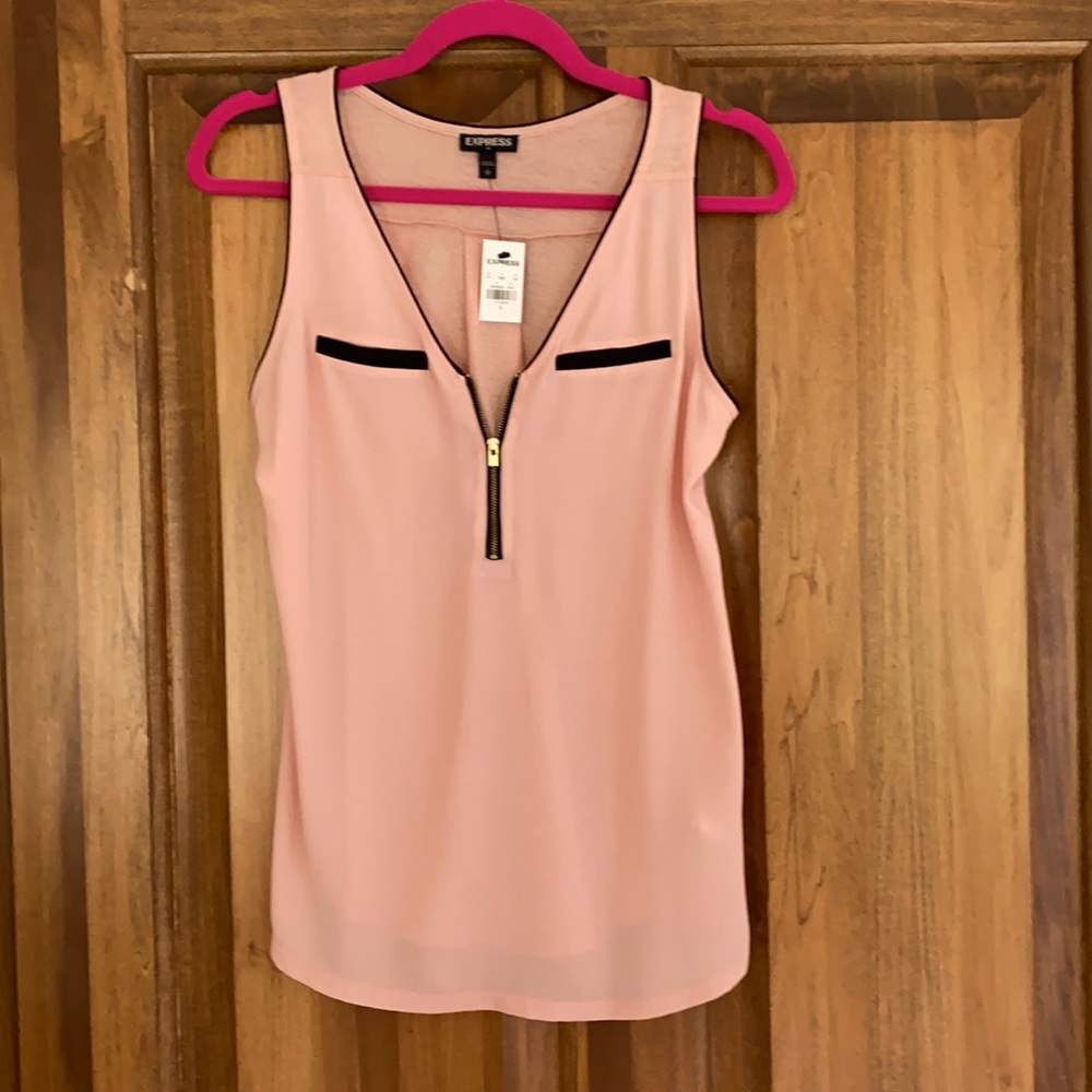 COPY - NWT Express Zip Front Sleeveless Blouse